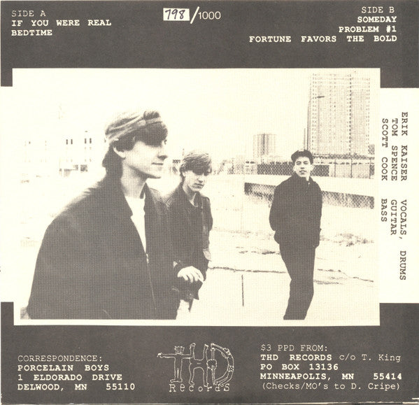 Porcelain Boys : If You Were Real (7",EP,Numbered)