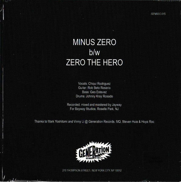 Dmize : Zero EP (7", Ltd, Blu)