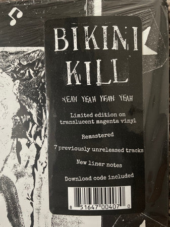 Bikini Kill : Yeah Yeah Yeah Yeah  (LP,Limited Edition,Reissue,Remastered)