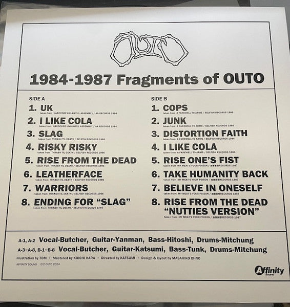 Outo : 1984-1987 Fragments Of Outo (LP, Comp)