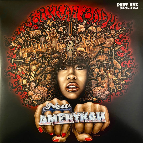 Erykah Badu : New Amerykah: Part One (4th World War) (LP,Album,Reissue)