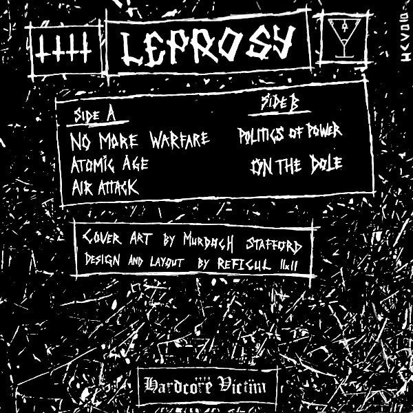 Leprosy (2) : 5 Tracks (7")