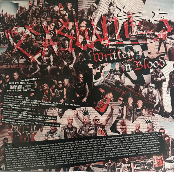 Casualties, The : Written In Blood (LP,Album,Limited Edition,Stereo)