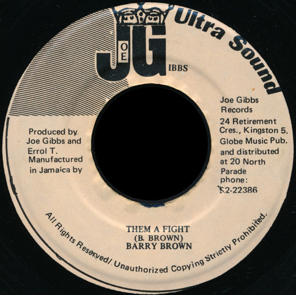 Barry Brown : Them A Fight (7")