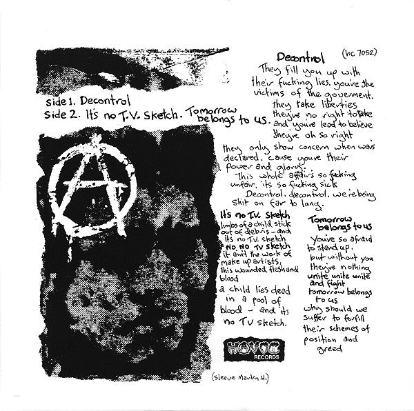 Discharge : Decontrol (7",45 RPM,EP,Reissue)