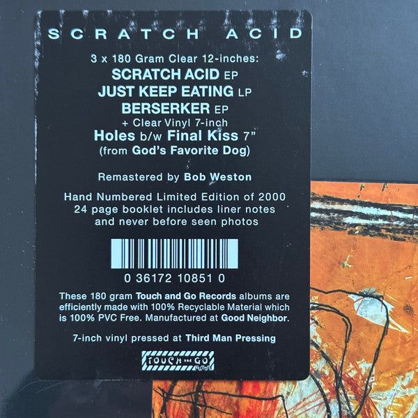 Scratch Acid : Scratch Acid Box Set (Compilation,Limited Edition,Numbered)