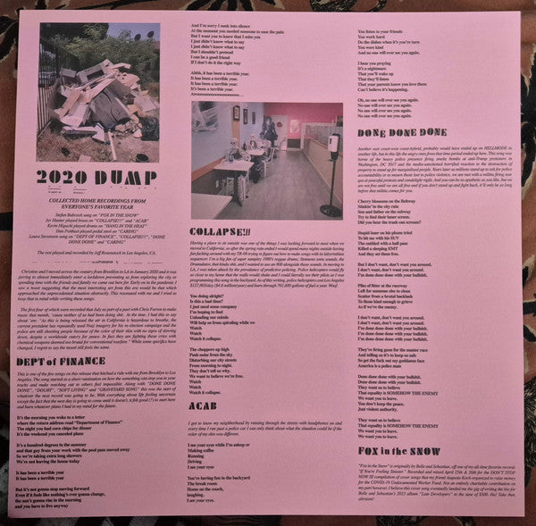 Jeff Rosenstock : 2020 DUMP (LP,Album,Limited Edition,Reissue)