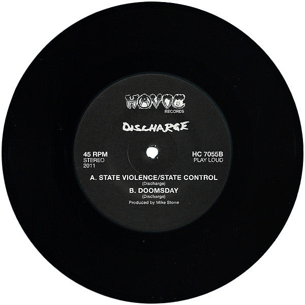 Discharge : State Violence State Control (7",45 RPM,Single,Reissue)