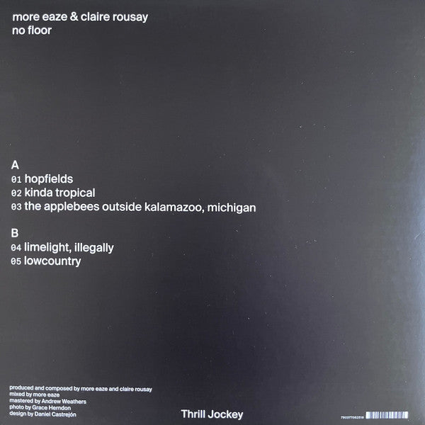 More Eaze & Claire Rousay : No Floor (LP,Limited Edition)