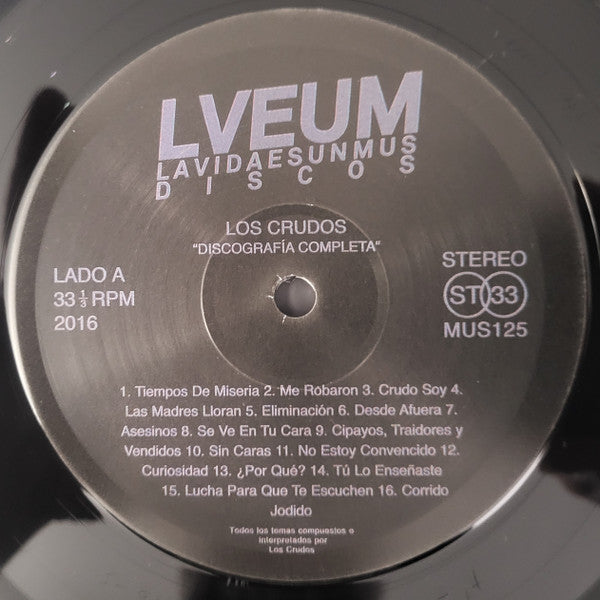 Los Crudos : Doble LP Discografía (LP,Compilation,Reissue)