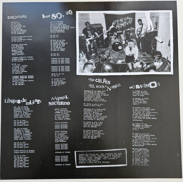 Deseos Primitivos : Lineas De Muerte (12", S/Sided, EP, Tra)