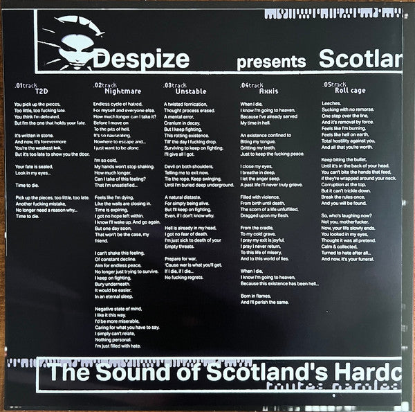 Despize (2) : Scotland's Hardcore (LP,Repress)