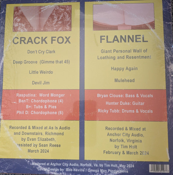 Crack Fox (2), Flannel (2) : The Capitol City Confidential e.p. (12", EP)