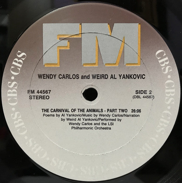 "Weird Al" Yankovic, Wendy Carlos : Peter & The Wolf / Carnival Of The Animals - Part II (LP)