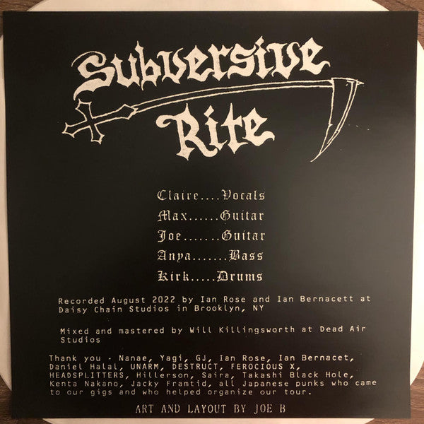 Subversive Rite : Apocalypse Zone (LP)