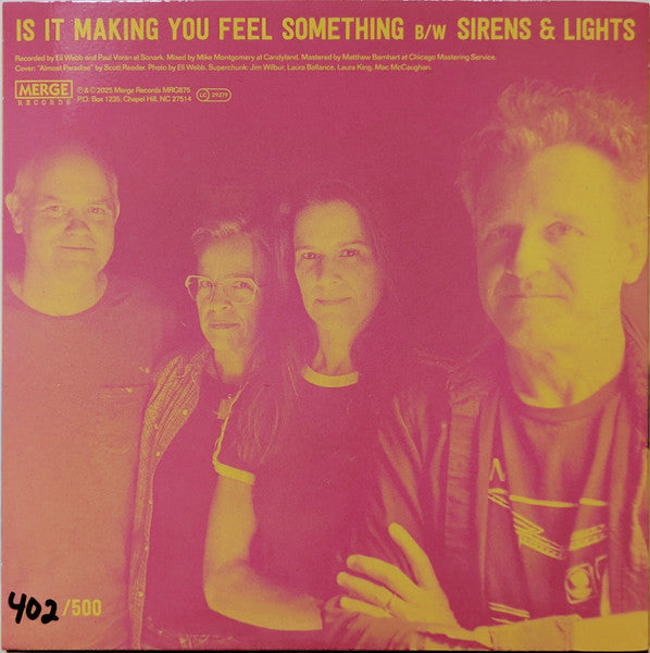 Superchunk : Is It Making You Feel Something (7",45 RPM,Single,Numbered)