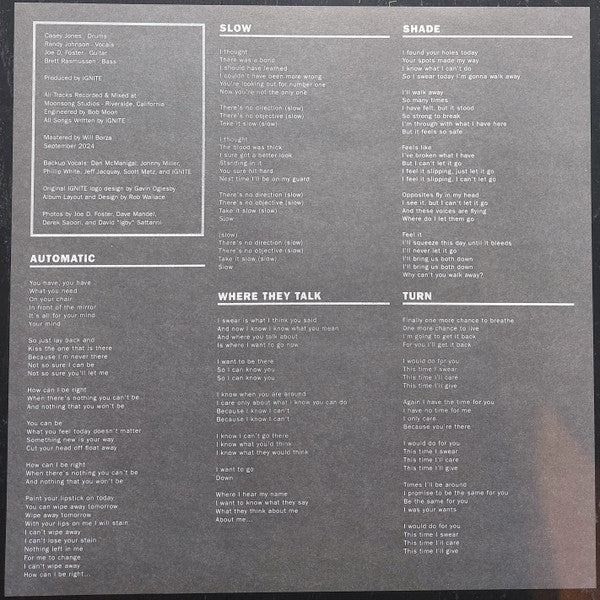 Ignite : Where They Talk (12",EP,Limited Edition)