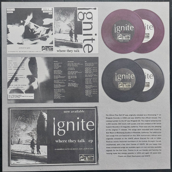 Ignite : Where They Talk (12",EP,Limited Edition)