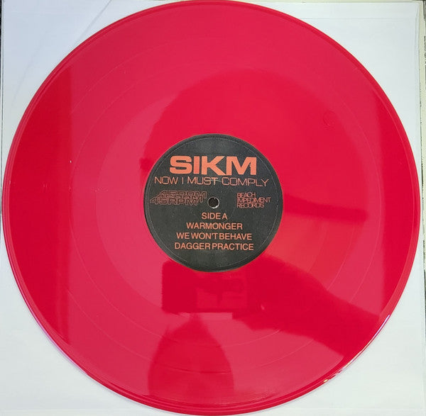 Sikm : Now I Must Comply (12", Ltd, RP, Red)