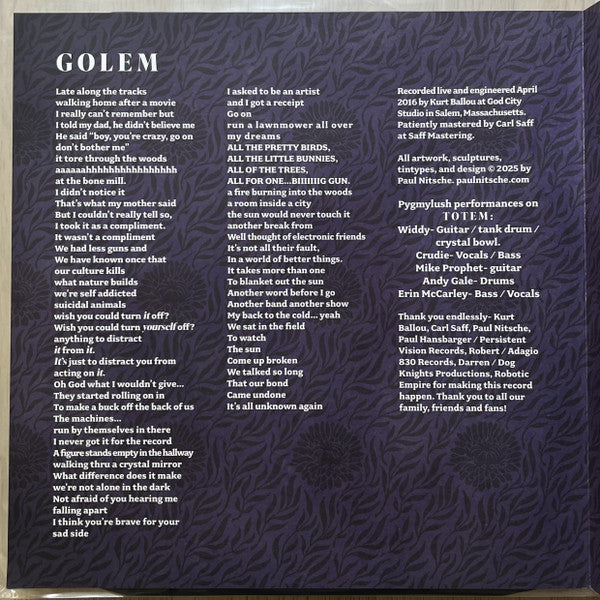 Pygmy Lush : Totem (LP,Album)