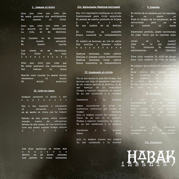 HABAK : Insania (LP,Album)