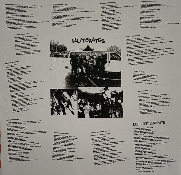 Illiterates (2) : Does Not Compute (12",Album)