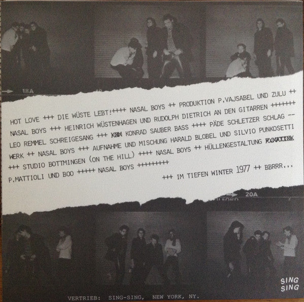 Nasal Boys : Hot Love (7",Single,45 RPM,Reissue)