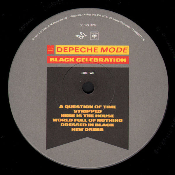 Depeche Mode : Black Celebration (LP,Album,Reissue,Remastered)