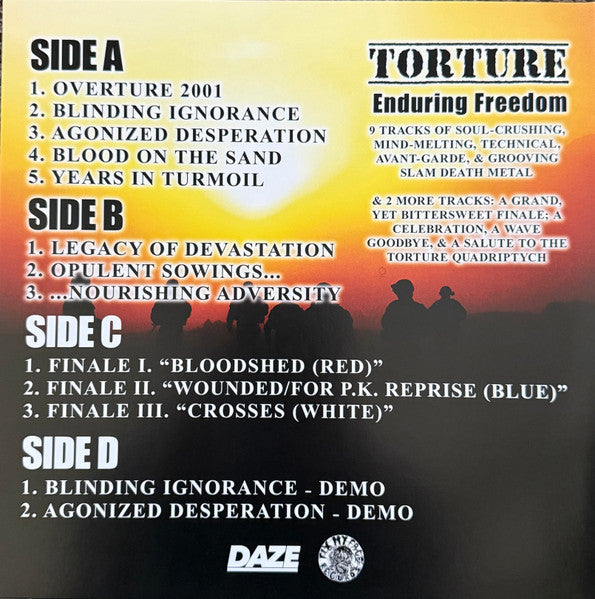 Torture (20) : 4 - Enduring Freedom (LP,Repress)