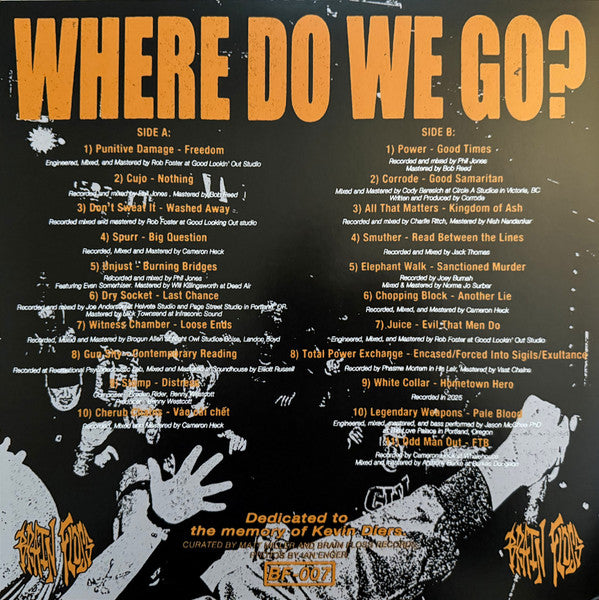 Various : Where Do We Go? - A Northwest Hardcore Compilation (LP, Sup)