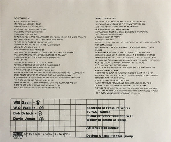 Dynamic Truths : You Take It All (7",Single)