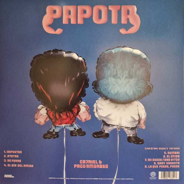 CA7RIEL & Paco Amoroso : PAPOTA (LP,EP,Stereo)