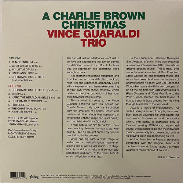 Vince Guaraldi Trio : A Charlie Brown Christmas (LP,Album,Record Store Day,Reissue)