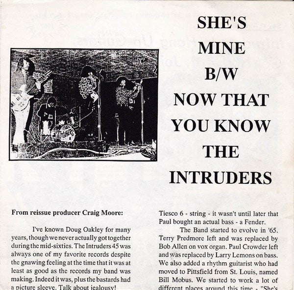 Intruders (4), The : Now That You Know / She's Mine (7",45 RPM,Reissue,Remastered)