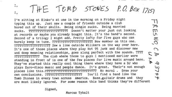 Tomb Stones, The : Nothing Changes (7",45 RPM,Single)