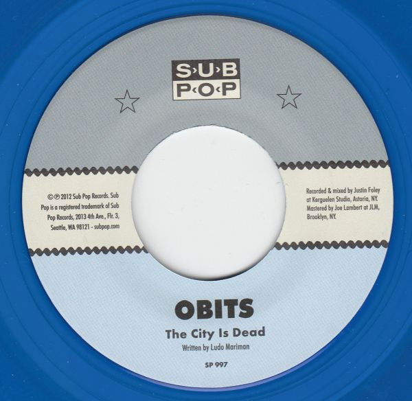 Obits : Let Me Dream If I Want To / The City Is Dead (7", Single, Blu)