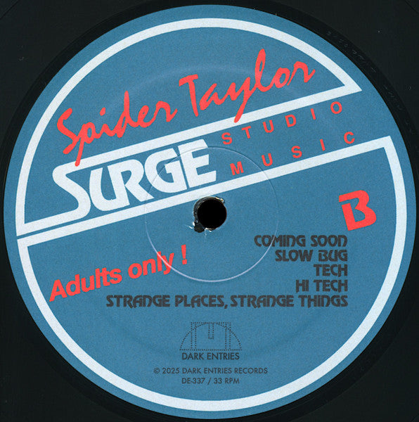 Spider Taylor : Surge Studio Music (LP,Album)