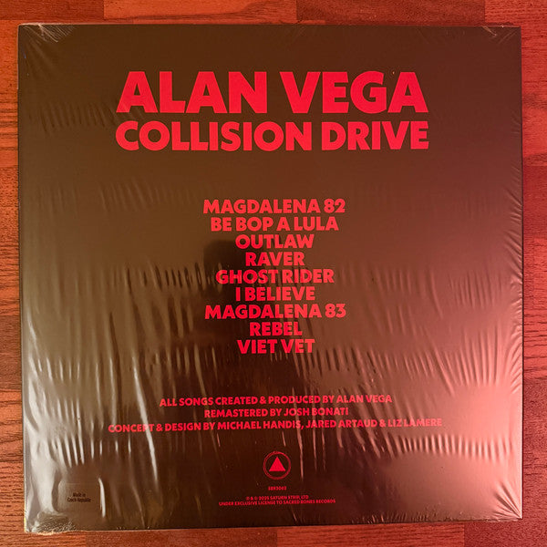 Alan Vega : Collision Drive (LP,Album,Club Edition,Limited Edition,Numbered,Reissue,Remastered,Stereo)