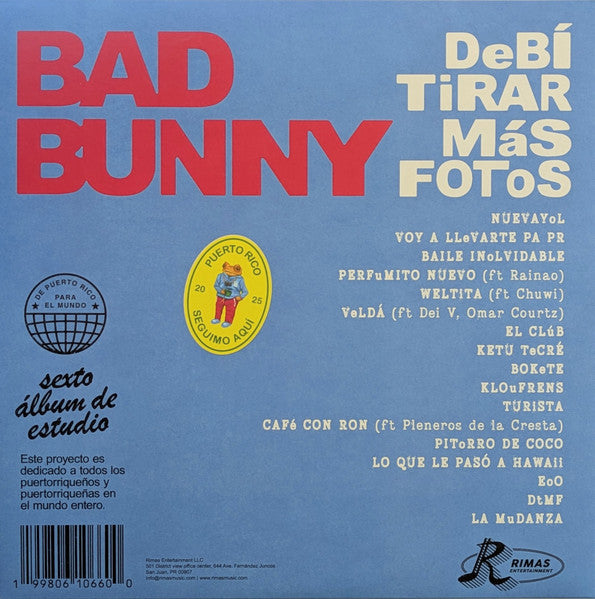 Bad Bunny : Debí Tirar Más Fotos (2xLP, Album, RE, Whi)