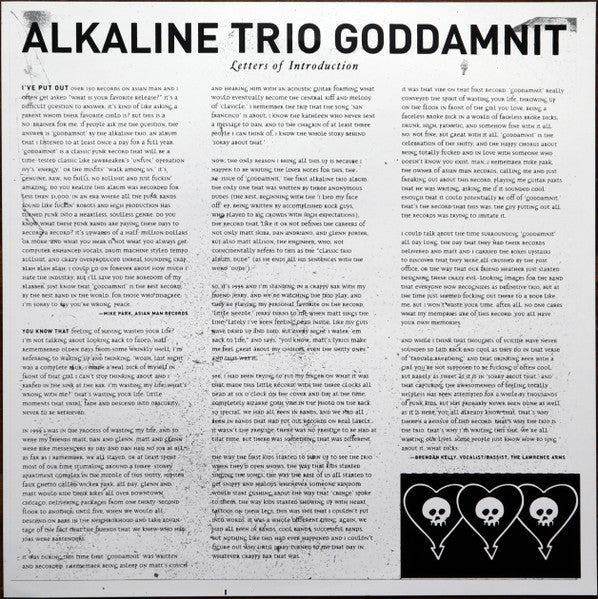 Alkaline Trio : Goddamnit (LP,Album,Remastered,Repress)
