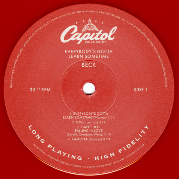 Beck : Everybody's Gotta Learn Sometime (12",EP,Compilation)