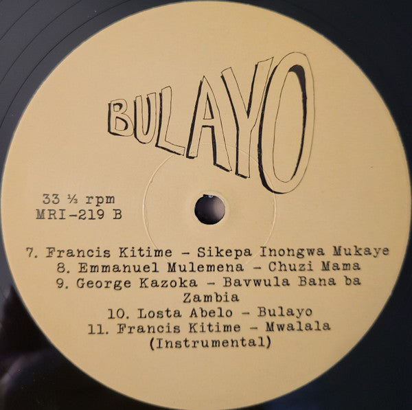 Various : Bulayo (Guitar Songs From Tanzania, Kenya, Zambia, And DR Congo) (LP)