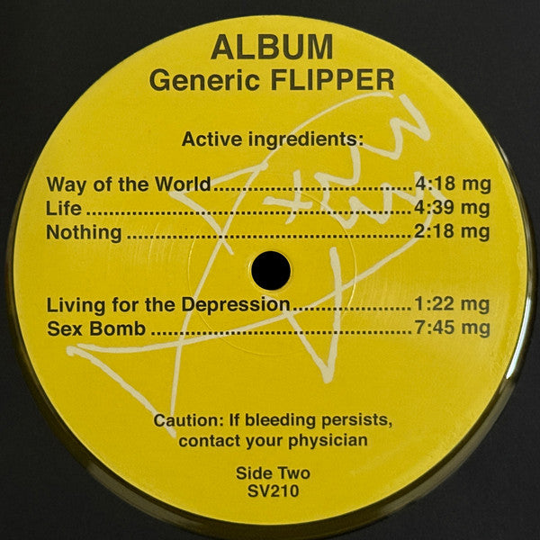 Flipper : Album Generic Flipper (LP,Album,Limited Edition,Reissue)