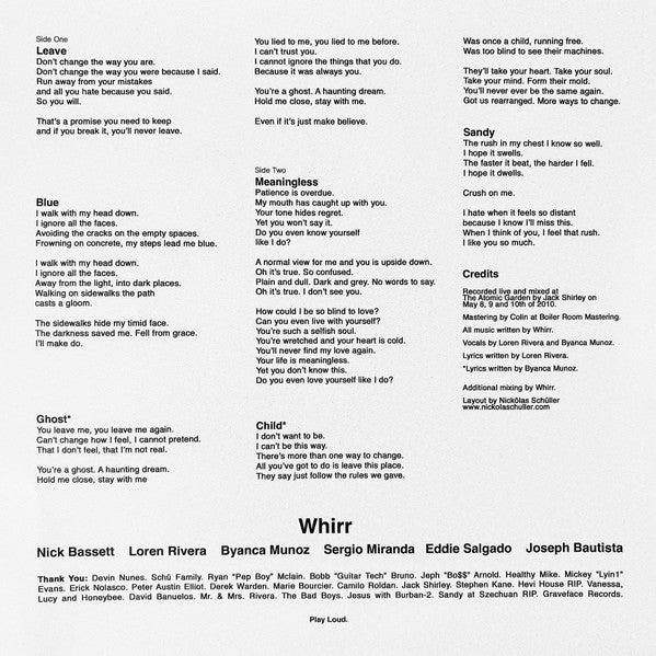 Whirr : Distressor EP (12",45 RPM,EP,Limited Edition,Numbered,Reissue)