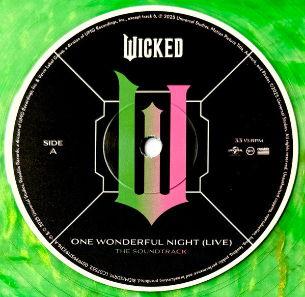 Stephen Schwartz : Wicked: One Wonderful Night (Live) - The Soundtrack (LP)
