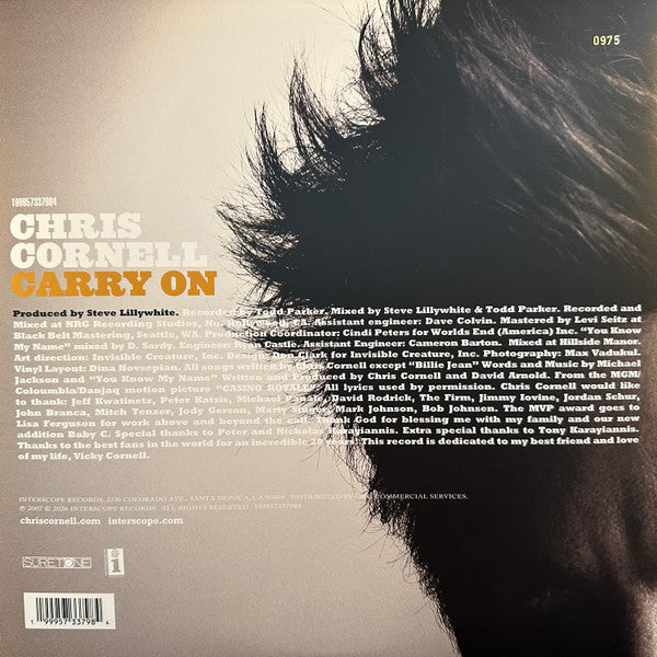 Chris Cornell : Carry On (LP,Album,Club Edition,Limited Edition,Numbered,Reissue,Stereo)