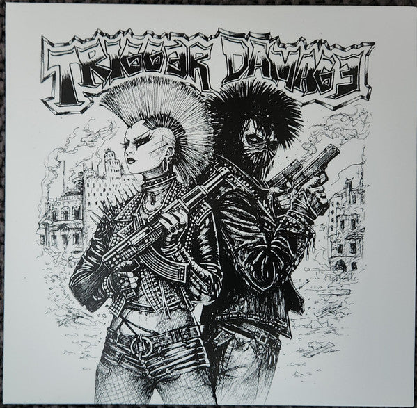 Trigger Damage, All Out Attak (2) : Trigger Damage/All Out Attack Split (7",Limited Edition)