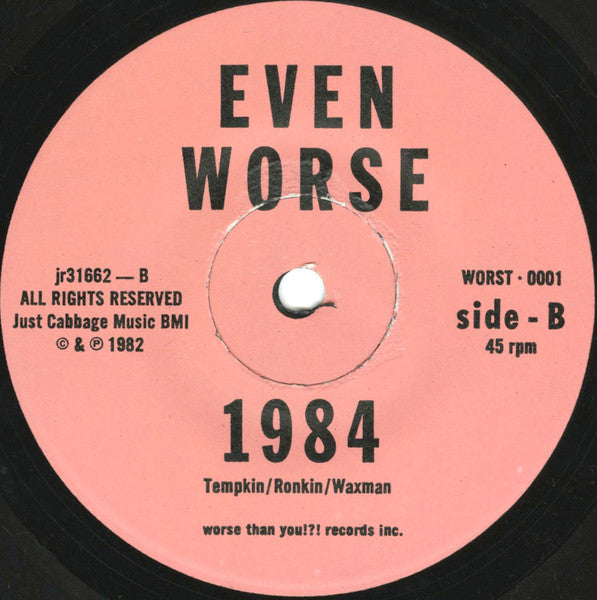 Even Worse : Mouse Or Rat? (7",45 RPM,Single,Limited Edition,Numbered)