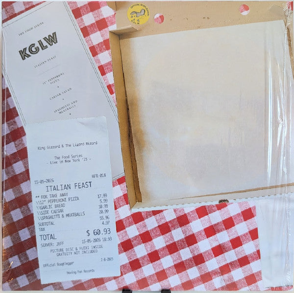 King Gizzard And The Lizard Wizard : Italian Feast (Live In NYC '25) (12",Limited Edition,Picture Disc)