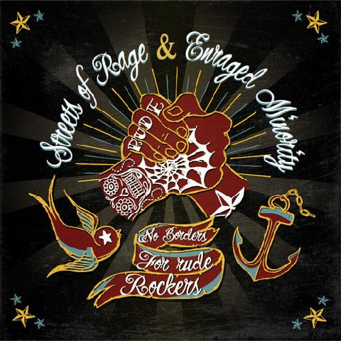 Streets Of Rage / Enraged Minority : No Borders For Rude Rockers (7", EP)